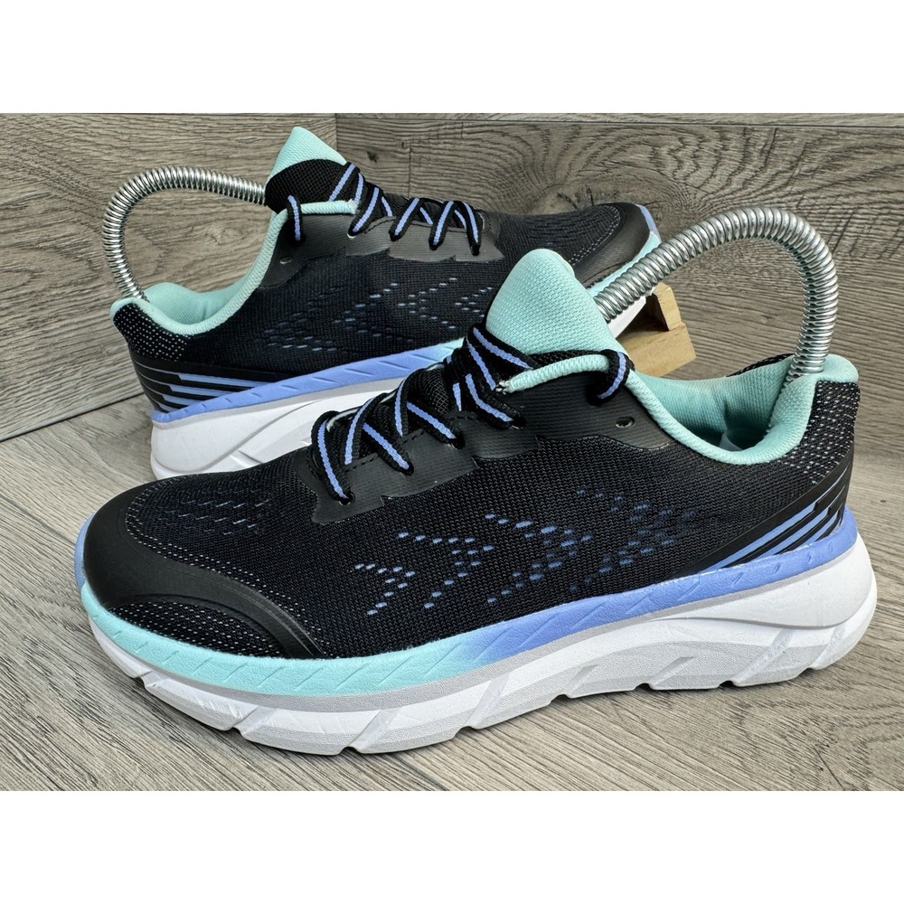 Avia Hightail Black Blue White Running Shoes Size 6 Women's